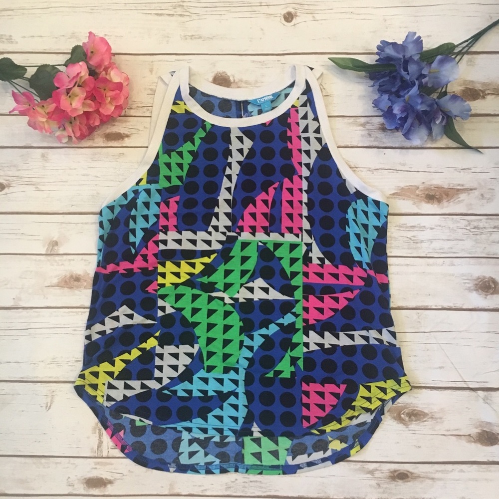 L'Amour Nanette Lepore bold geometrics tank Size Large